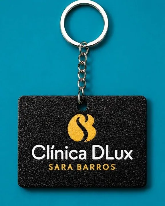 Porta-chaves com logótipo de empresa